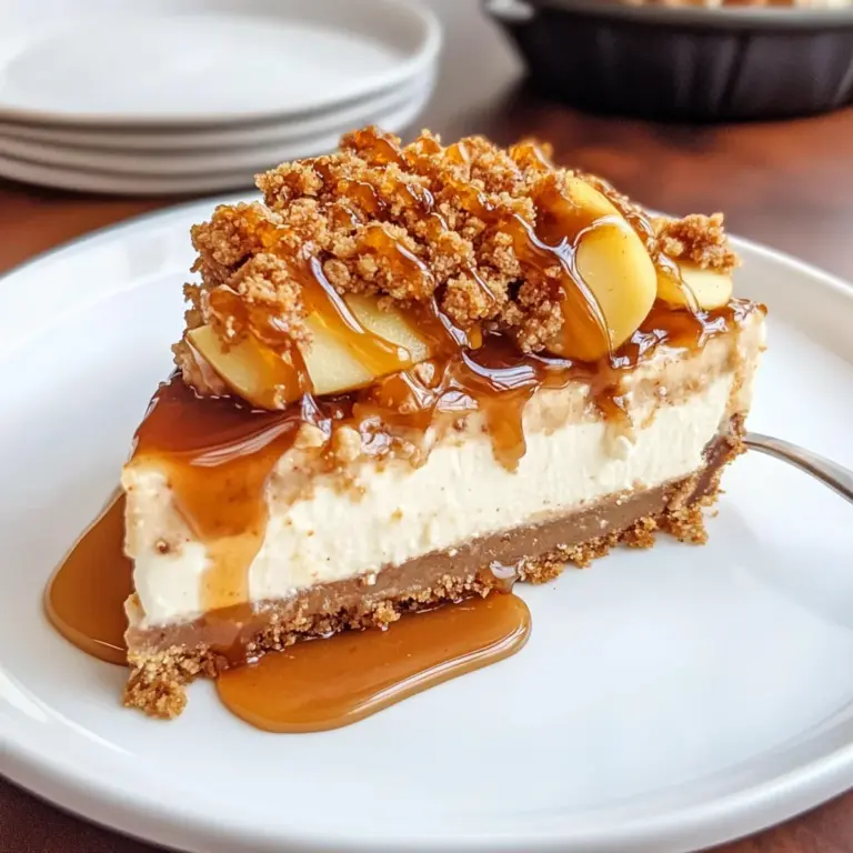 Apple Crisp Cheesecake