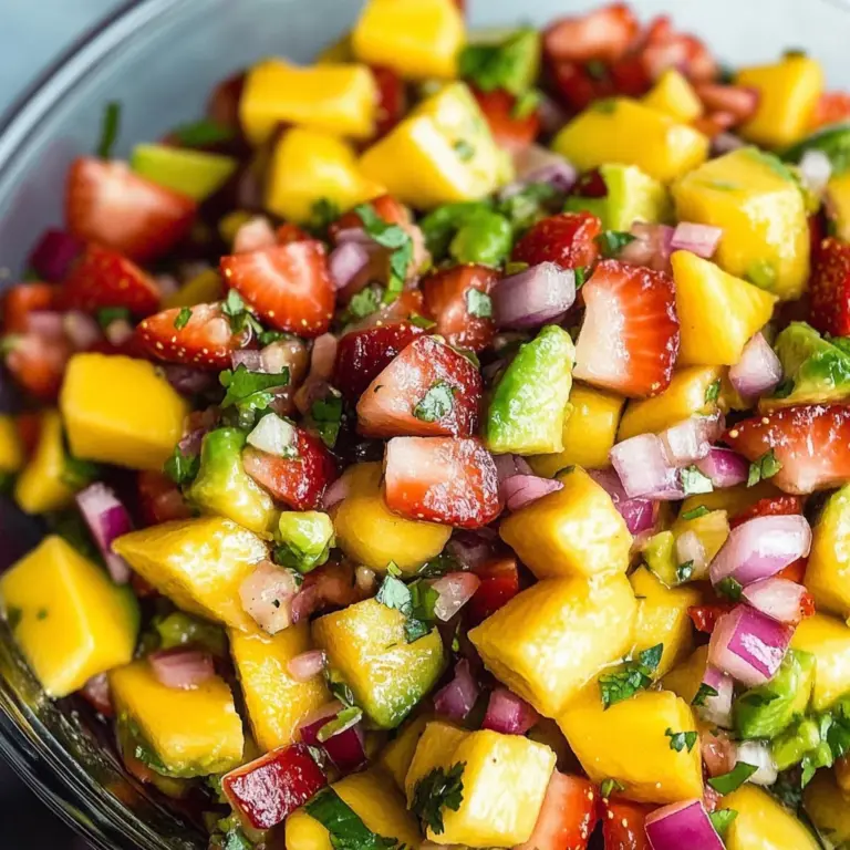 Avocado Strawberry Mango Salsa