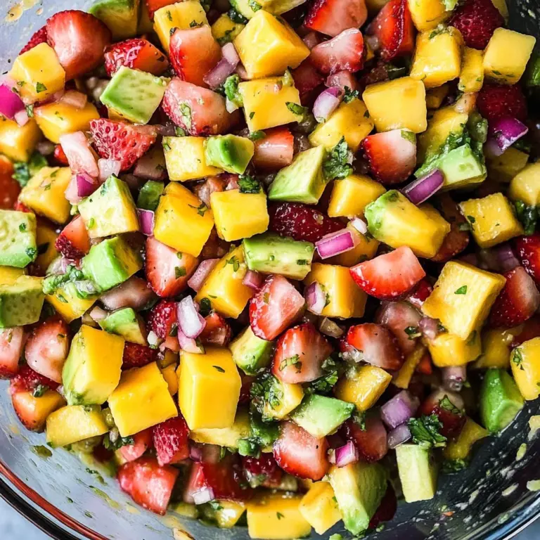 Avocado Strawberry Mango Salsa