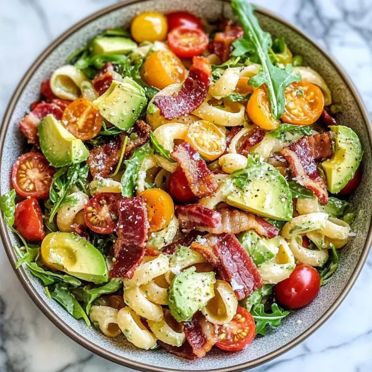 BLT Pasta Salad with Avocado