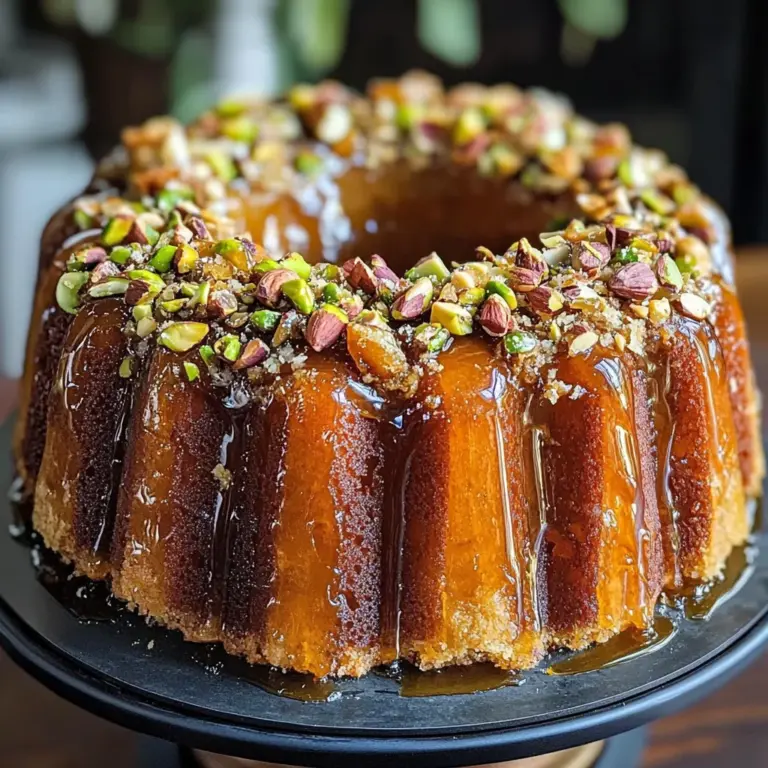 Baklava Bundt Cake Recipe - Irresistible Dessert Delight