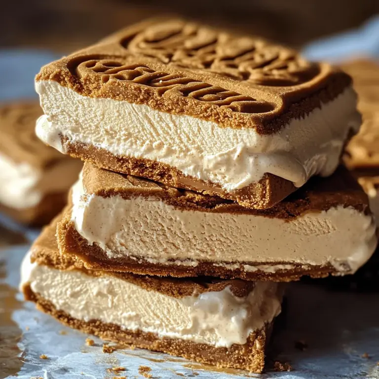 Biscoff Ice Cream Sandwiches