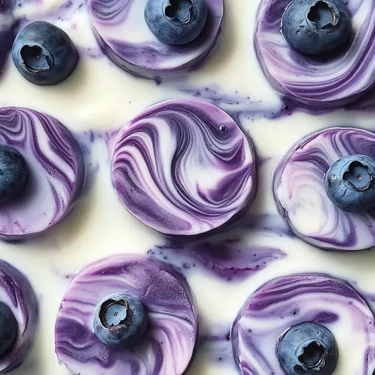 Blueberry Swirl Yogurt Bites