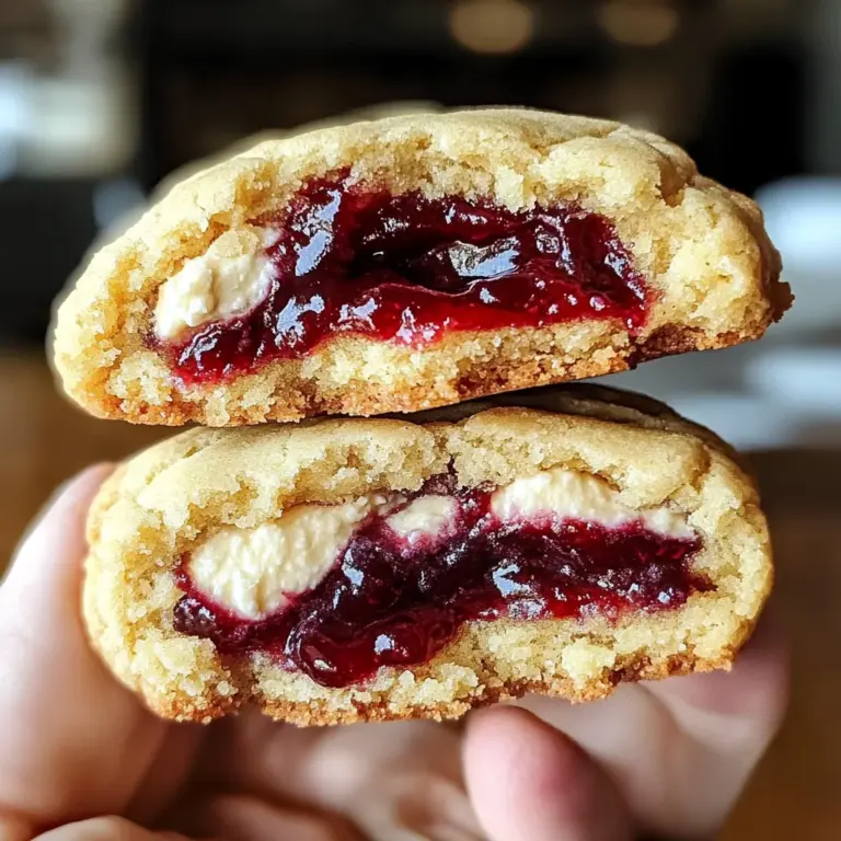 Cherry Cheesecake Stuffed Cookies – Gooey & Delicious Treat