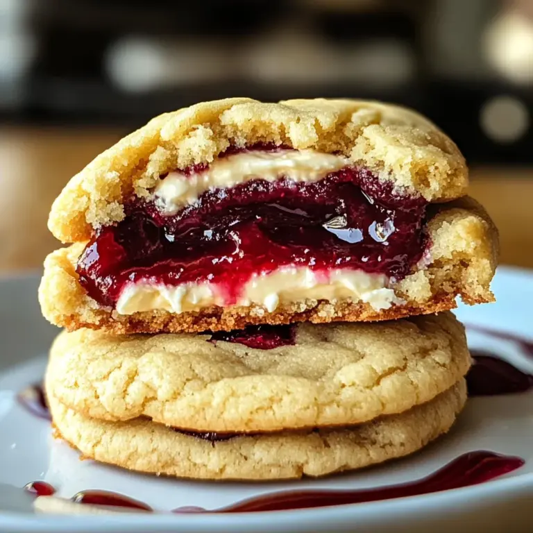 Cherry Cheesecake Stuffed Cookies – Gooey & Delicious Treat