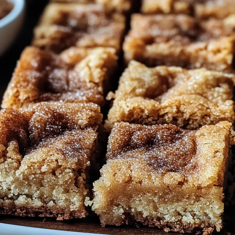 Cinnamon Sugar Blondies