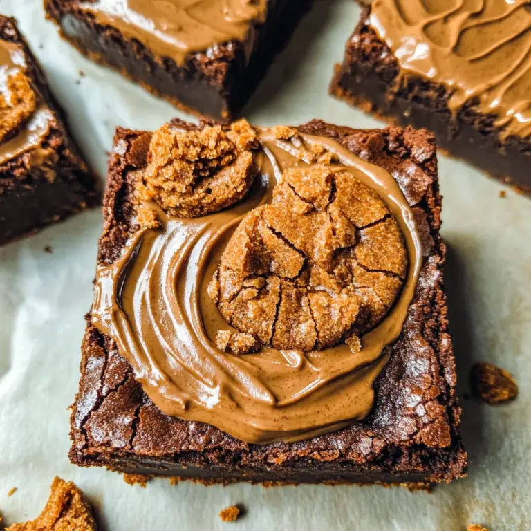 Fudgy Biscoff Brownies