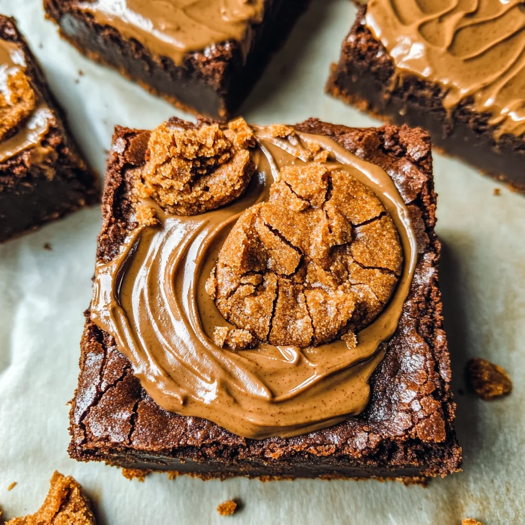Fudgy Biscoff Brownies