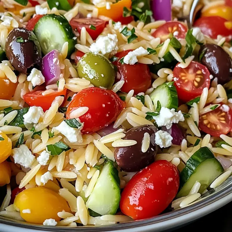 Greek Orzo Pasta Salad