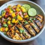Grilled Cilantro Lime Chicken and Mango Salsa