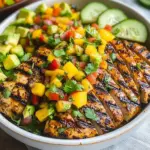 Grilled Cilantro Lime Chicken and Mango Salsa