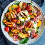 Grilled Nectarine Burrata Prosciutto Salad