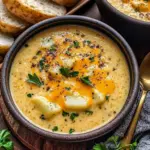 Hearty Cheddar Garlic Herb Potato Soup