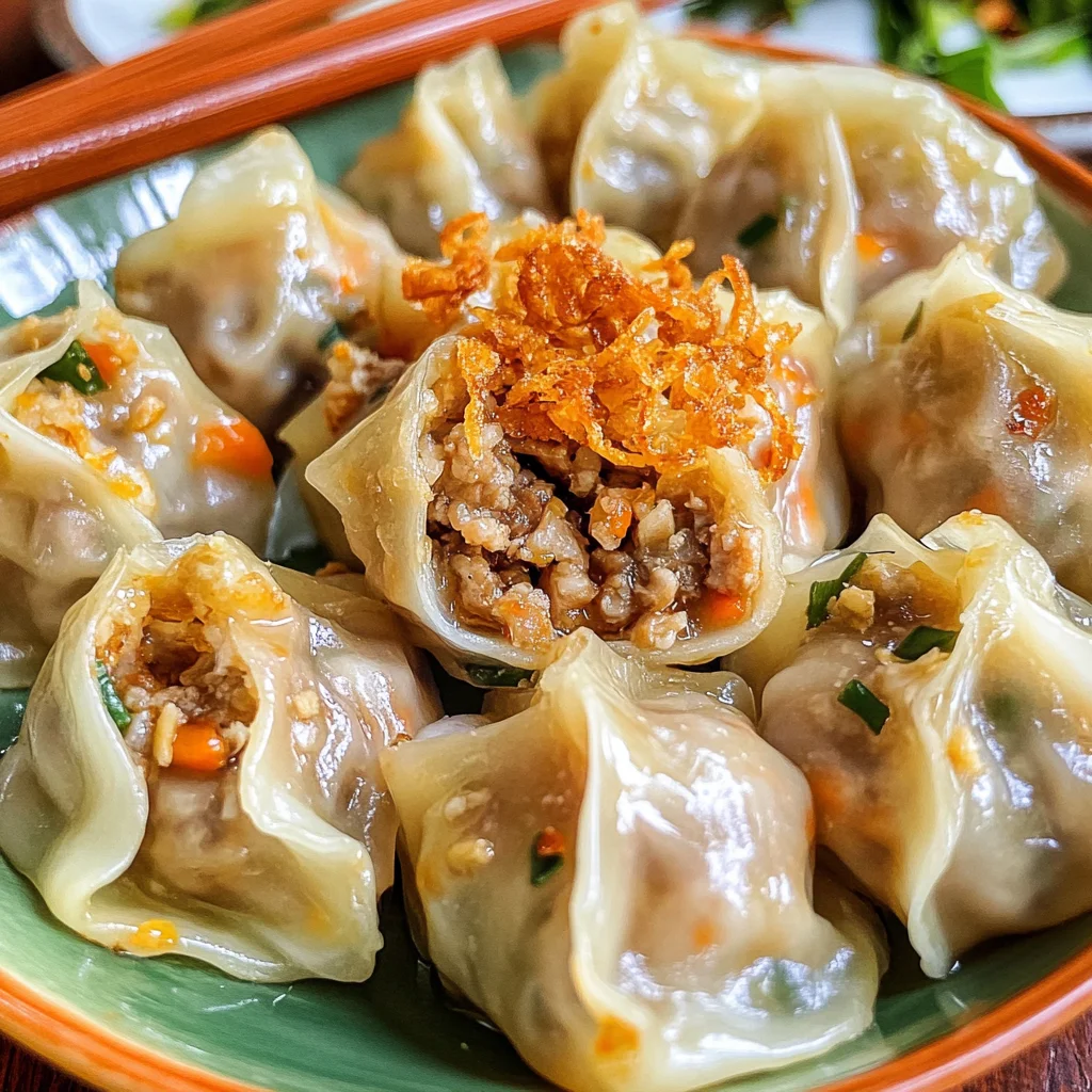 Kanom Jeeb (Thai Dumplings Recipe)