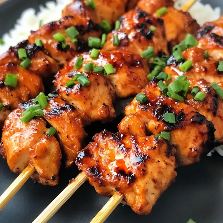 Korean Chicken Skewers