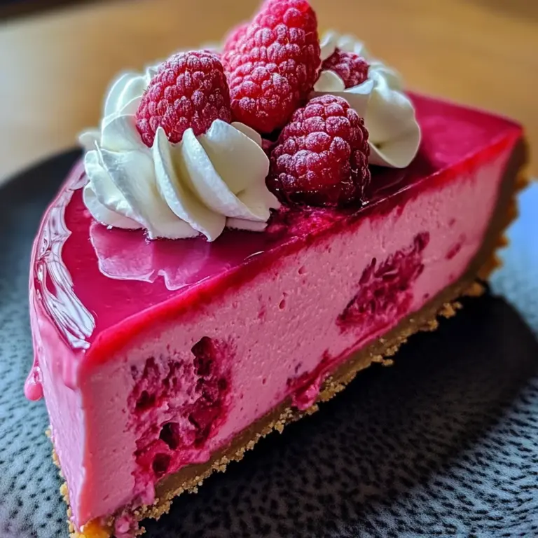 Luxurious Pink Velvet Raspberry Cheesecake