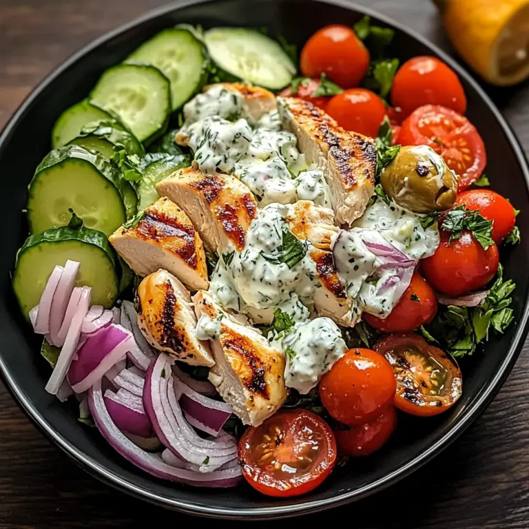 Mediterranean Delight Tzatziki Chicken Salad