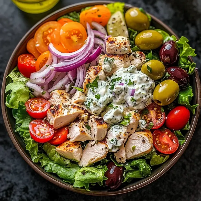 Mediterranean Delight: Tzatziki Chicken Salad
