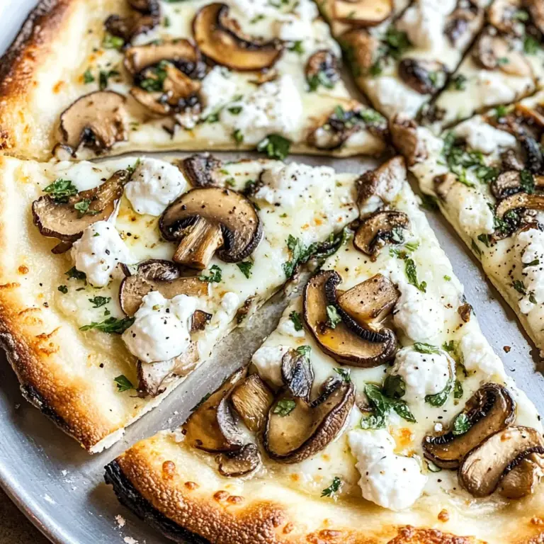 Mushroom Pizza with Fresh Herbs