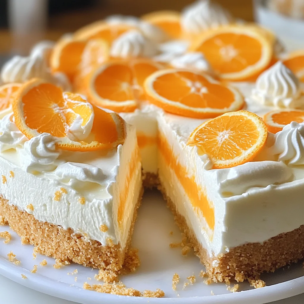 No-Bake Orange Creamsicle Cheesecake
