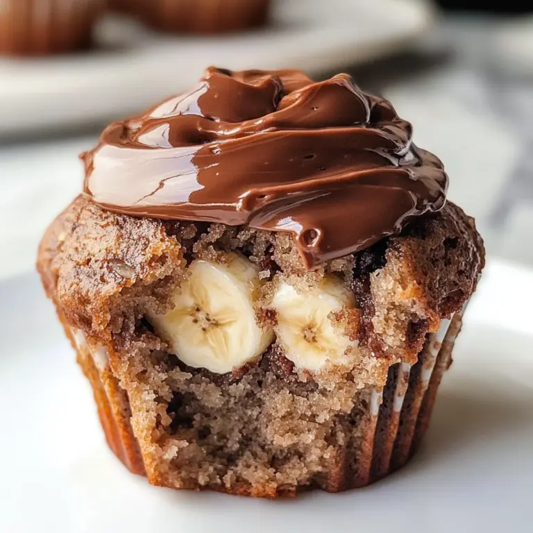 Nutella Banana Muffins