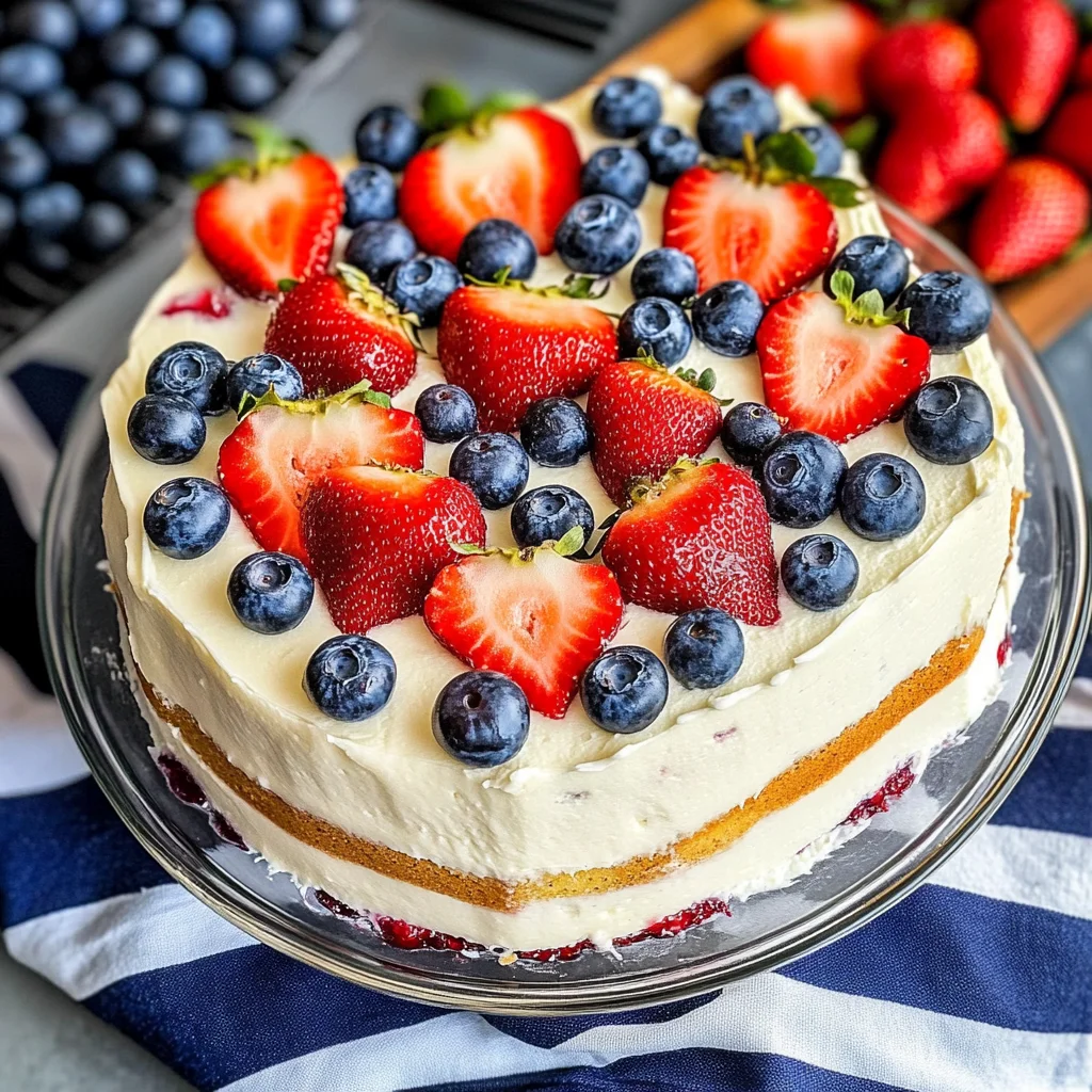 Patriotic Berry Cake