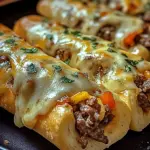 Philly Cheesesteak Stuffed Cheesy Breadsticks
