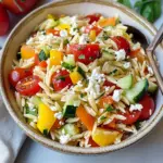 Rainbow Orzo Salad