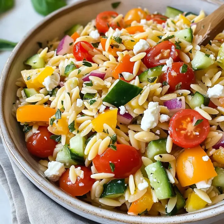 Rainbow Orzo Salad