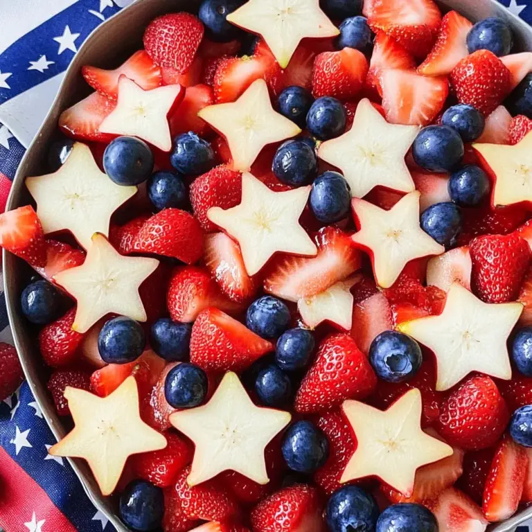 Red, White and Blue Fruit Salad