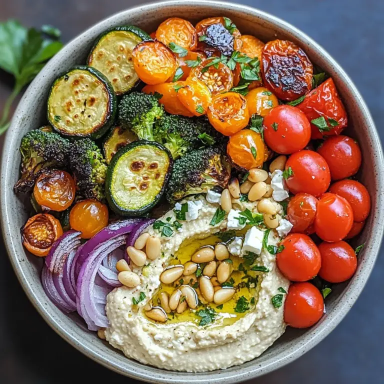 Roasted Veggie and Hummus Bowl: Perfect for Clean Eating