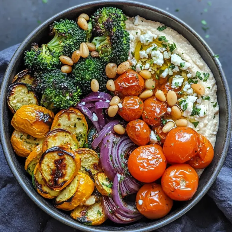 Roasted Veggie and Hummus Bowl: Perfect for Clean Eating