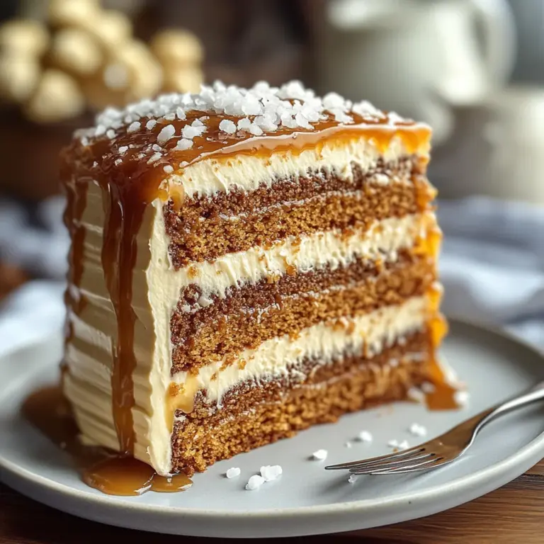 Salted Caramel Cake Recipe