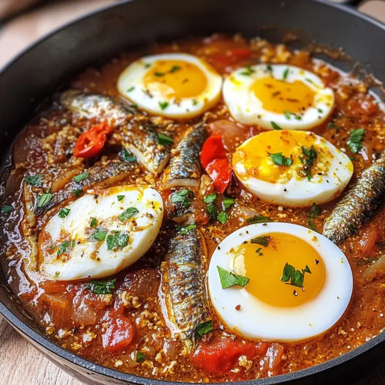 Spicy Sardine with Eggs (Sardin Telur)