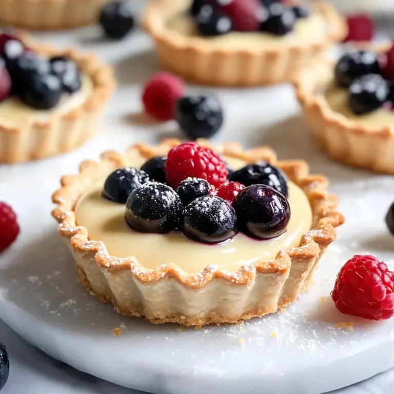 Vegan Fruit Tarts with Custard Recipe