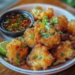Vietnamese Style Shrimp Fritters with Nuoc Cham Dipping Sauce