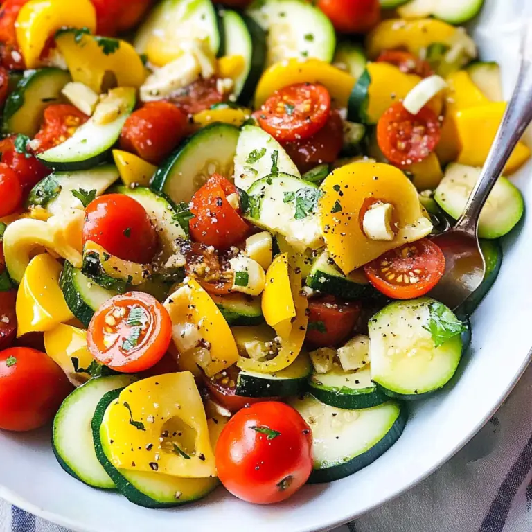 Zucchini and Squash Salad with Tomatoes